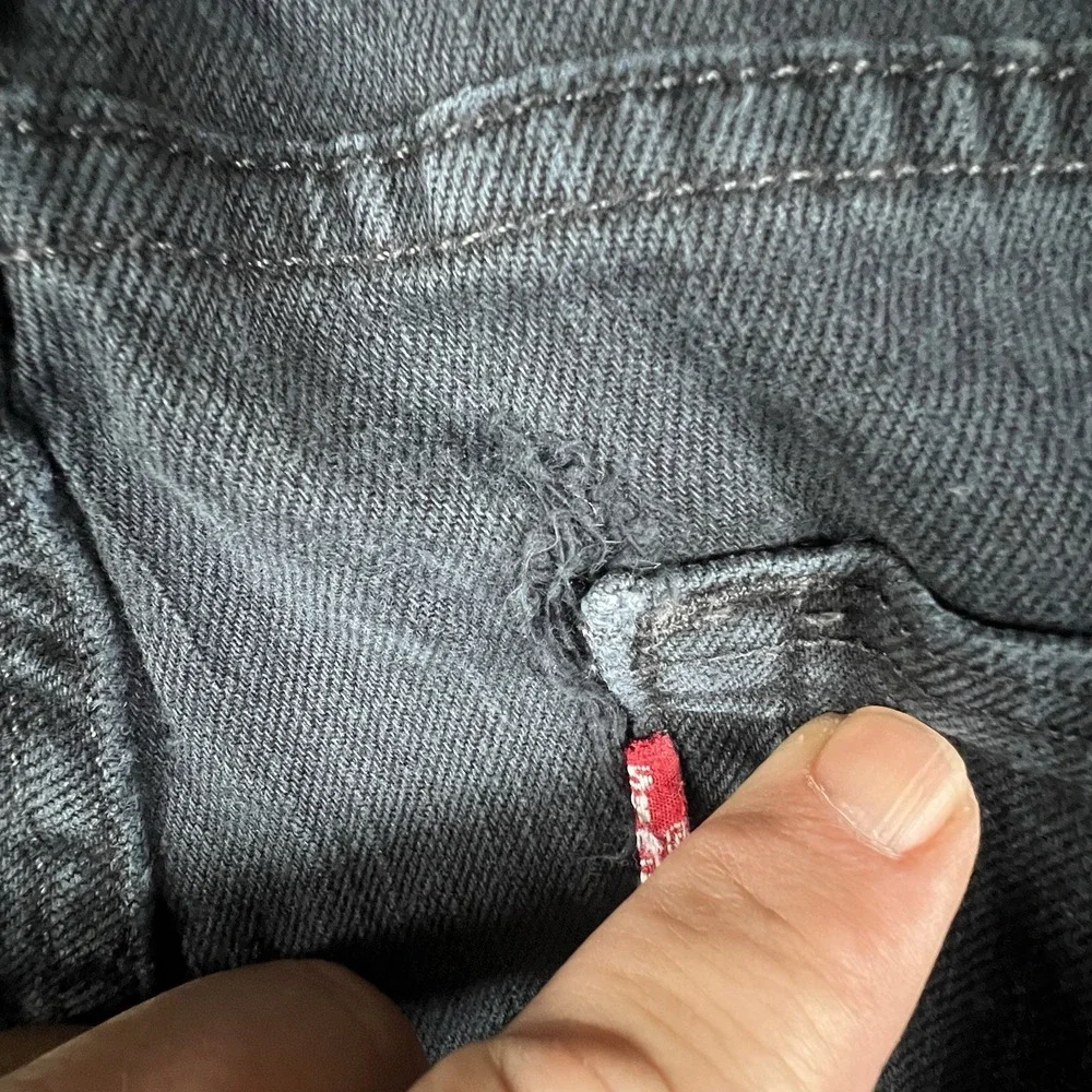 Levi's 511 Slim Fit Jeans Men's‎ W32 L31 Black Stretch Denim Mexico Read
